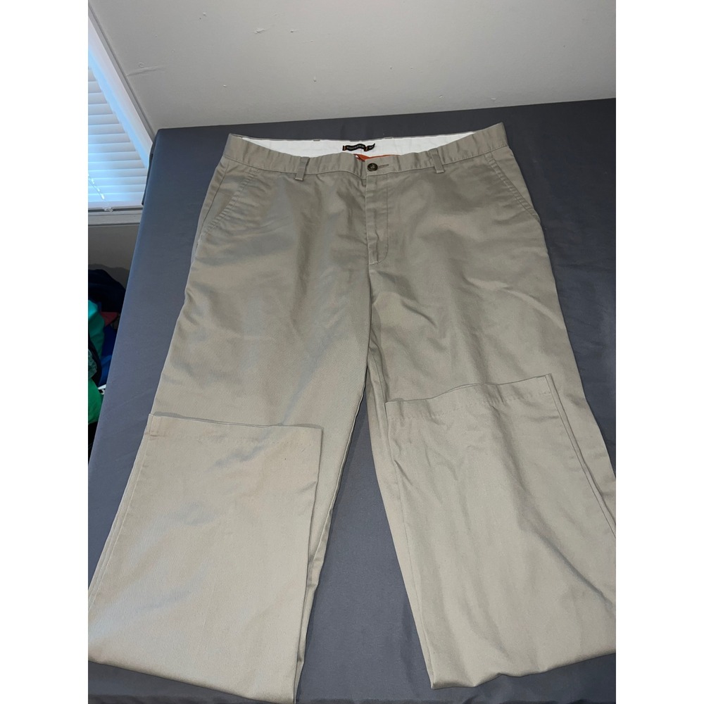 Dockers D3 Classic Fit Khaki‎ Pants Mens 38x34 Tan Chino Flat Front Cotton Blend